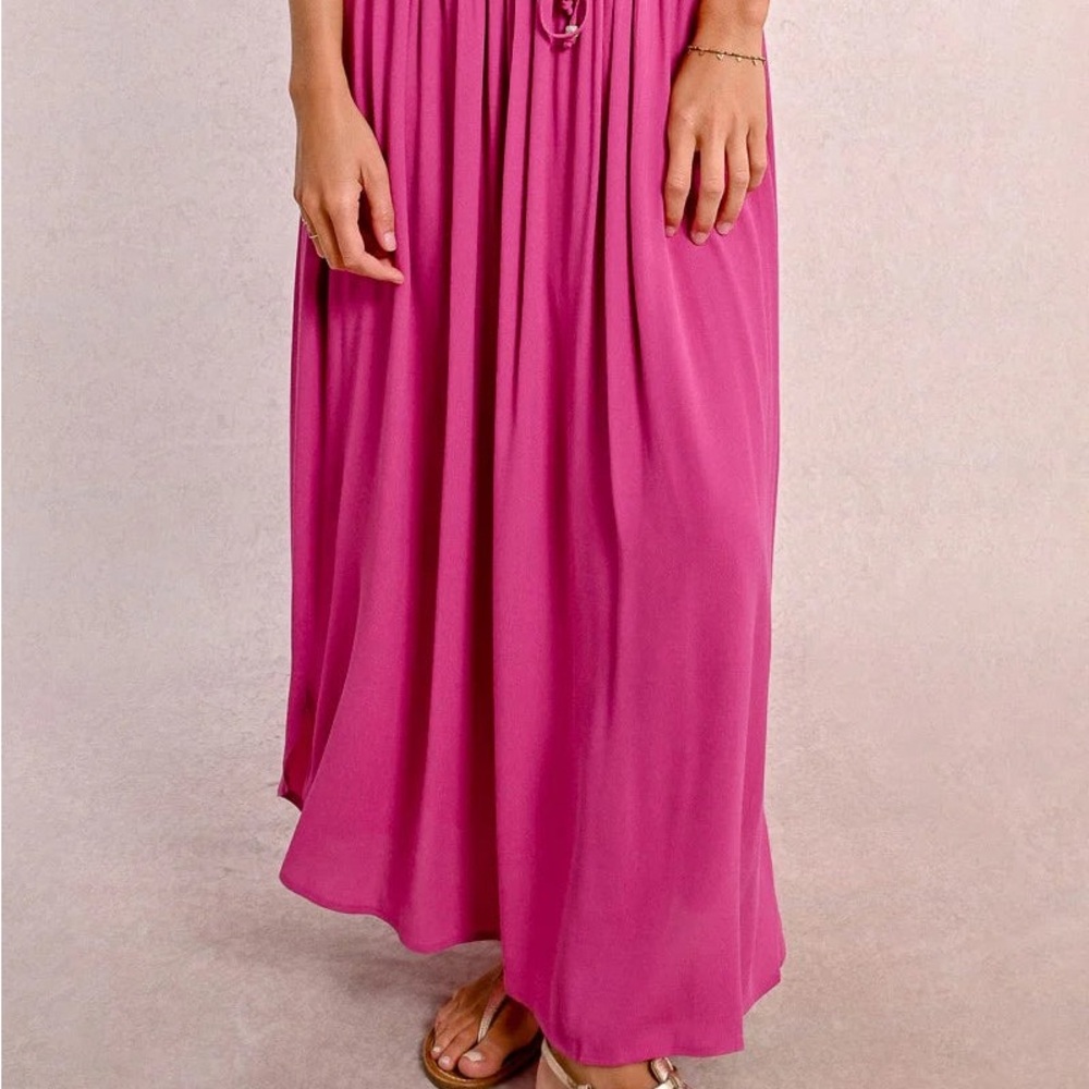 Chic Fuchsia Maxi Skirt